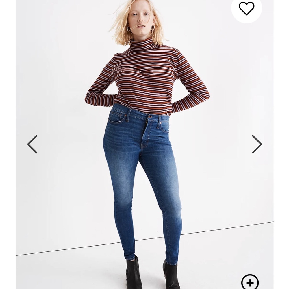 Madewell 9" Mid-Rise Skinny Jeans in Pendale Wash